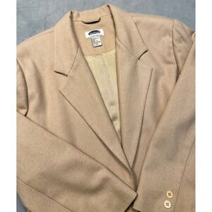 Mark Reed Exclusive Fashions Women's Tan Wool Blazer Size 20 Business Fashion